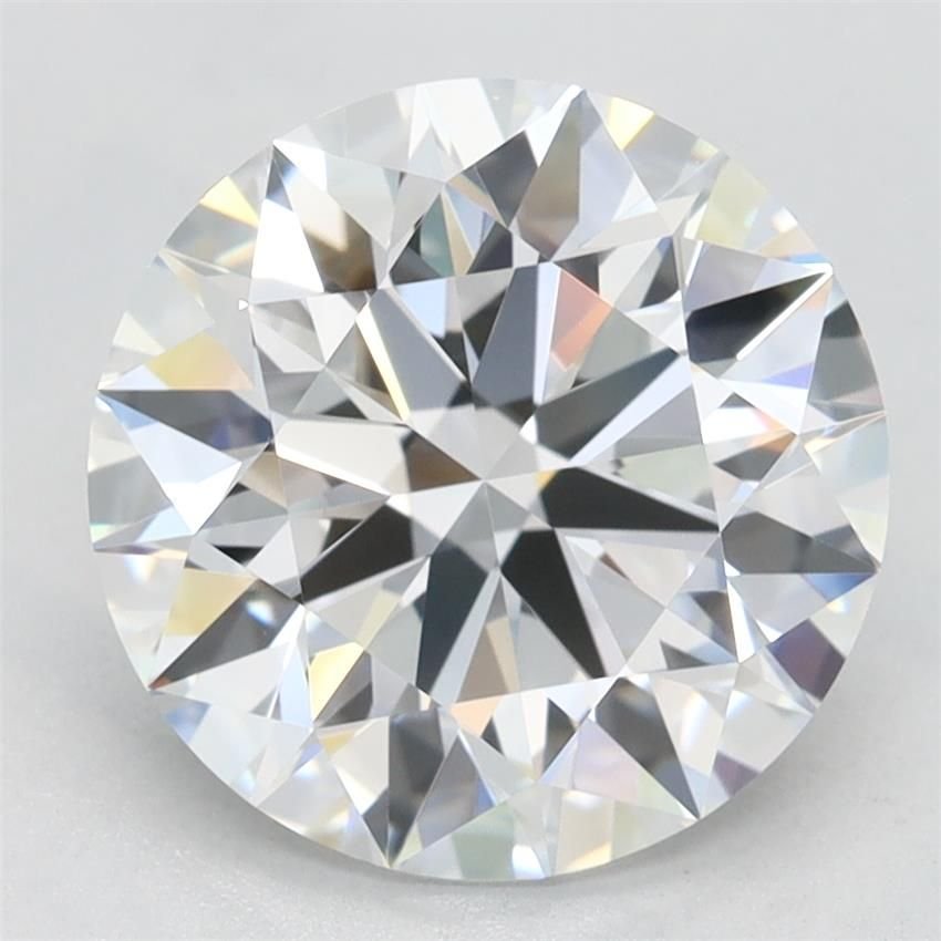 3.21ct D VVS1 Rare Carat Ideal Cut Round Lab Grown Diamond