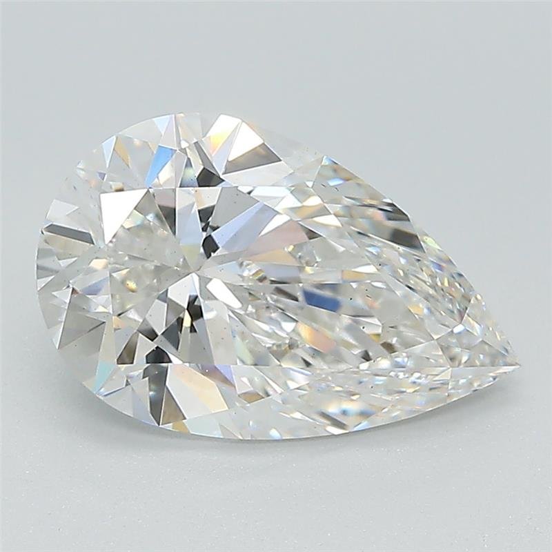 2.14ct F VS2 Rare Carat Ideal Cut Pear Lab Grown Diamond