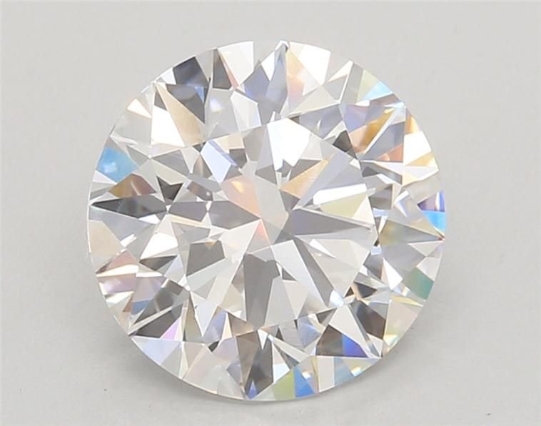 3.06ct E VVS2 Rare Carat Ideal Cut Round Lab Grown Diamond