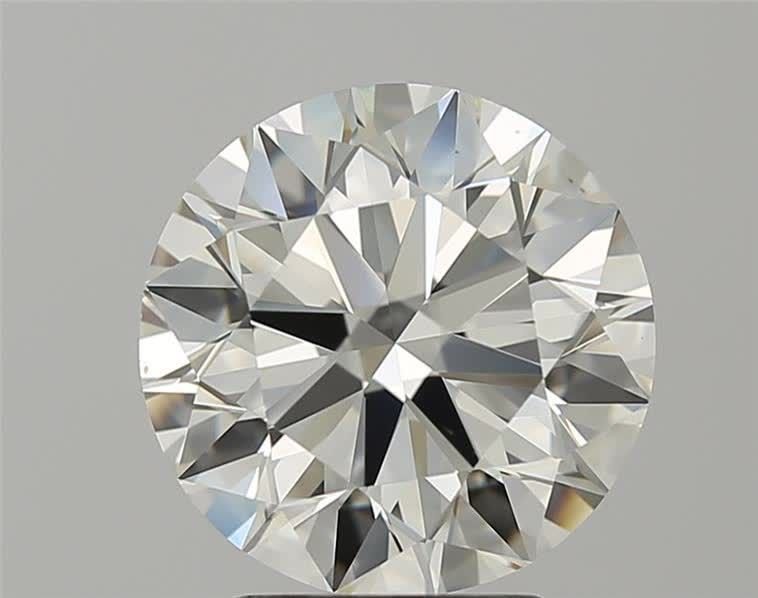 3.12ct K VS2 Rare Carat Ideal Cut Round Diamond