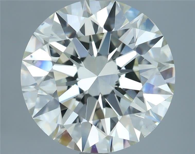 4.02ct I SI1 Rare Carat Ideal Cut Round Diamond