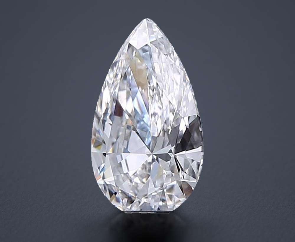 0.53 Carat Pear Lab Diamond