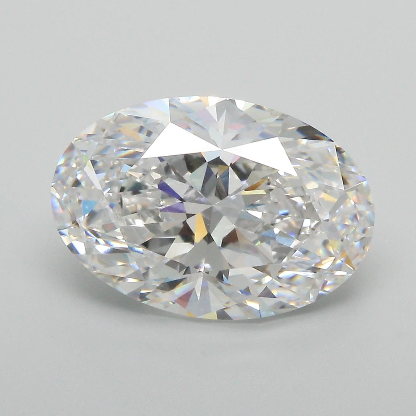 7.04ct E VVS2 Rare Carat Ideal Cut Oval Lab Grown Diamond