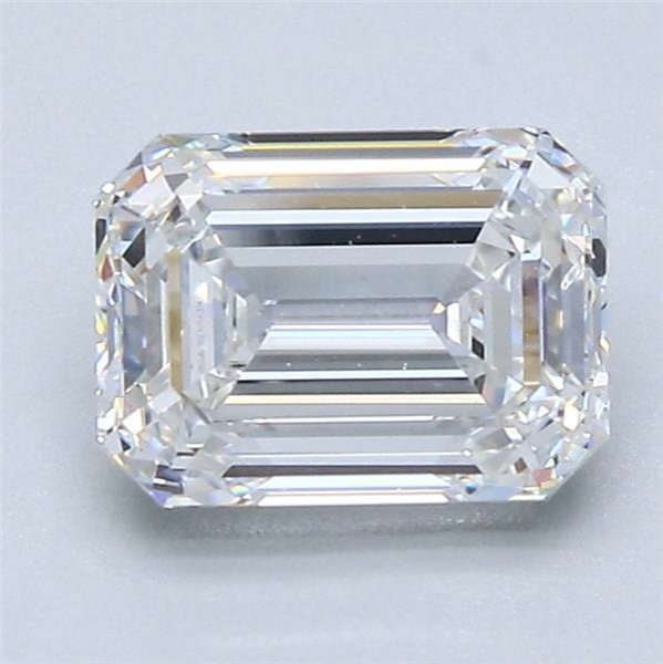 1.70ct G VVS2 Rare Carat Ideal Cut Emerald Diamond