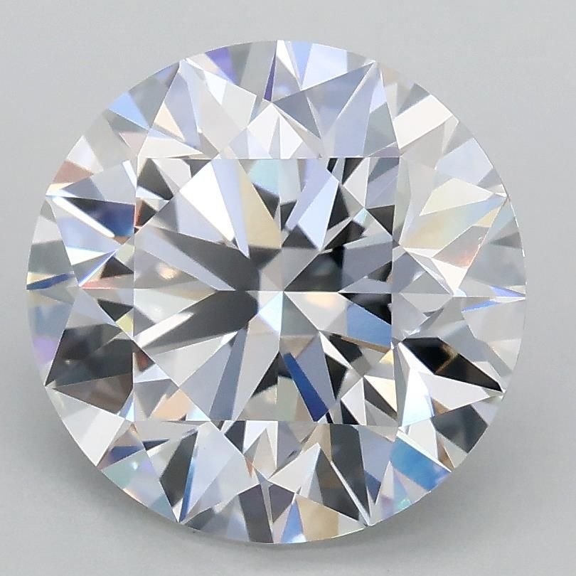 3.07ct D VVS2 Rare Carat Ideal Cut Round Lab Grown Diamond