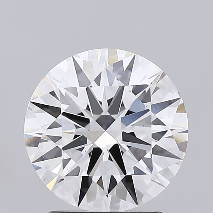 1.68ct D VS2 Rare Carat Ideal Cut Round Lab Grown Diamond