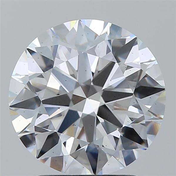 2.31ct D VS2 Rare Carat Ideal Cut Round Lab Grown Diamond