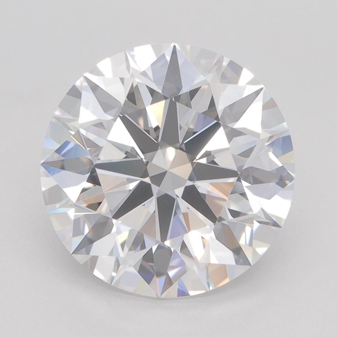 5.16ct F VVS2 Rare Carat Ideal Cut Round Lab Grown Diamond