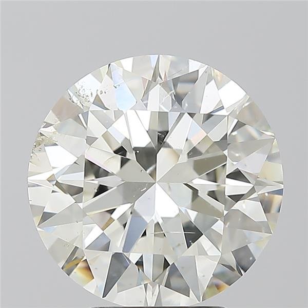 4.01ct K SI2 Rare Carat Ideal Cut Round Diamond
