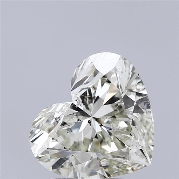 3.00ct K SI2 Rare Carat Ideal Cut Heart Diamond