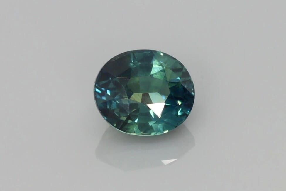 2.01 Carat Teal Oval Sapphire