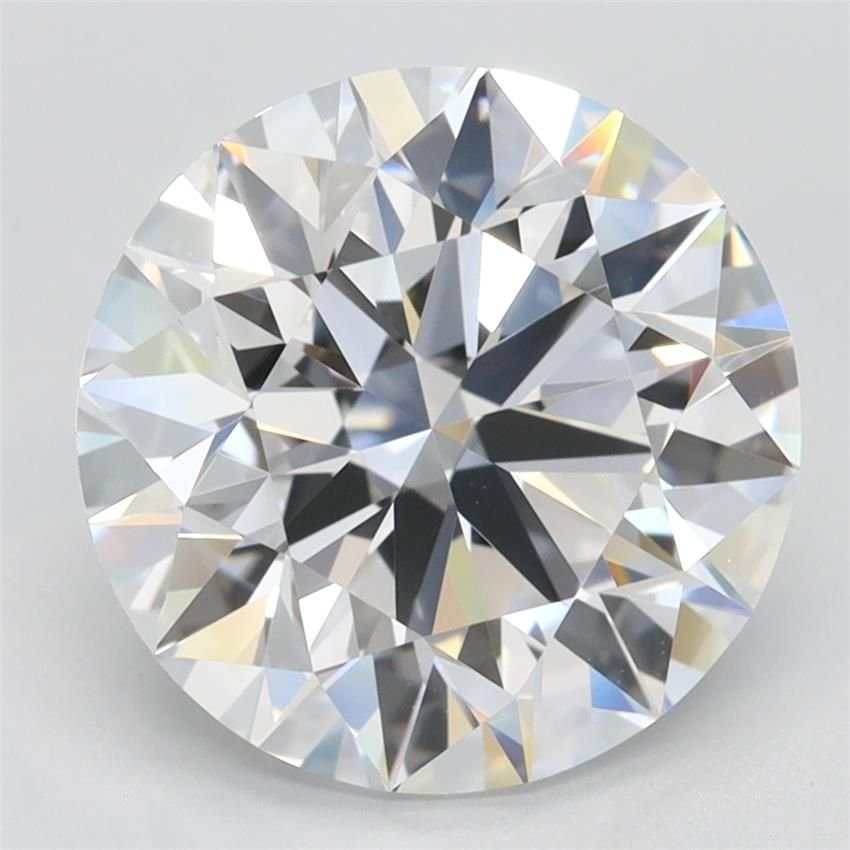 3.42ct D VVS2 Rare Carat Ideal Cut Round Lab Grown Diamond