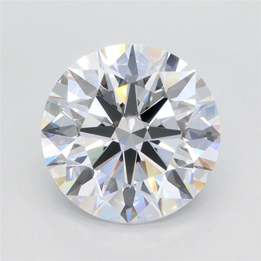 3.45ct D VVS2 Rare Carat Ideal Cut Round Lab Grown Diamond