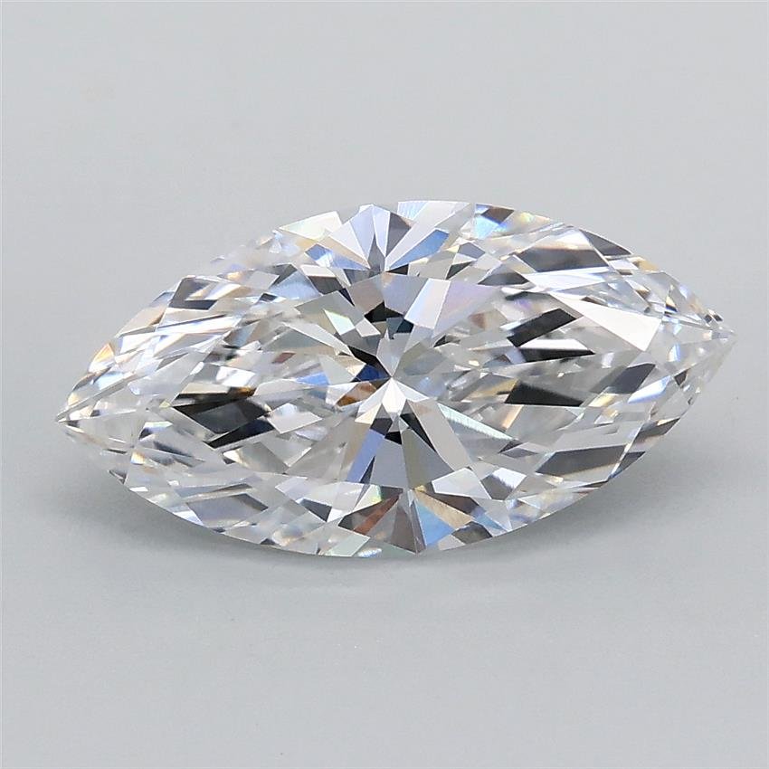 1.58ct D VVS2 Rare Carat Ideal Cut Marquise Lab Grown Diamond