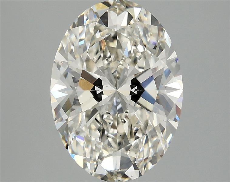 3.09ct H VS2 Rare Carat Ideal Cut Oval Lab Grown Diamond