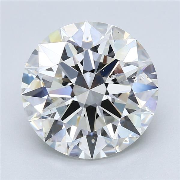 5.33ct G SI2 Rare Carat Ideal Cut Round Diamond