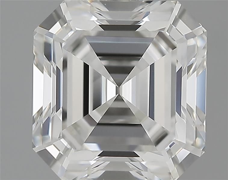 3.07ct G VVS2 Rare Carat Ideal Cut Asscher Diamond