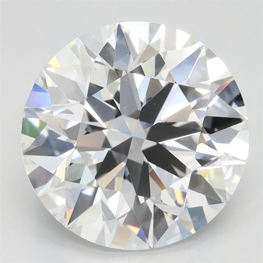 3.26ct D VVS1 Rare Carat Ideal Cut Round Lab Grown Diamond