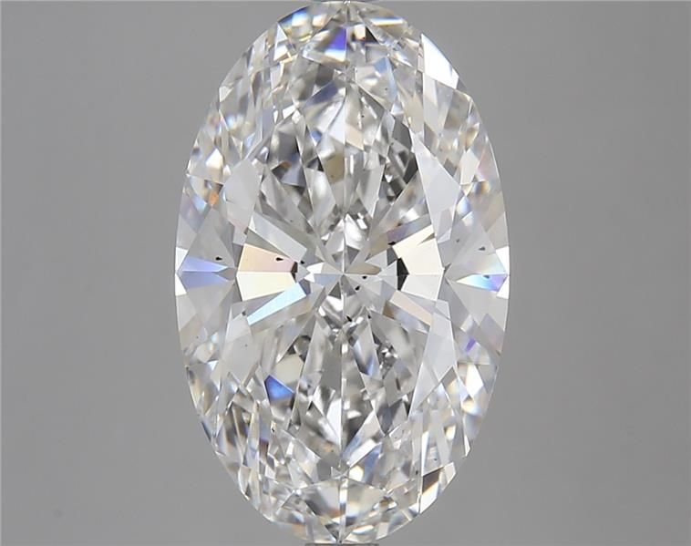 6.31ct F SI1 Rare Carat Ideal Cut Oval Lab Grown Diamond