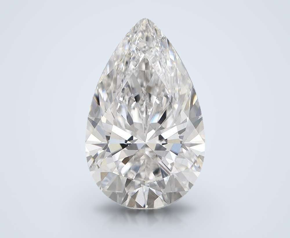 5.00 Carat Pear Lab Diamond