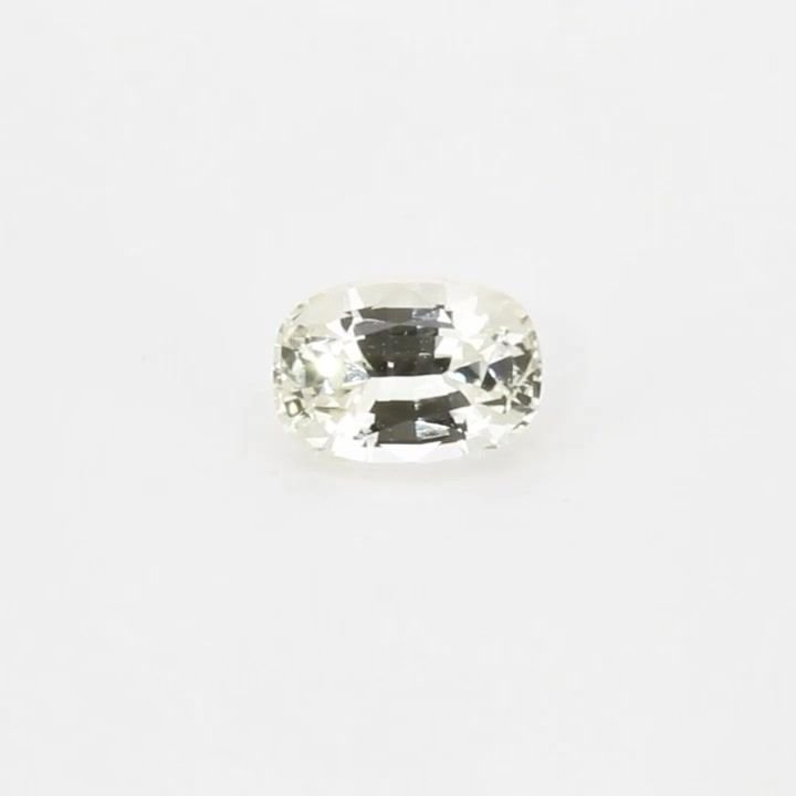 1.21 Carat White Cushion Sapphire