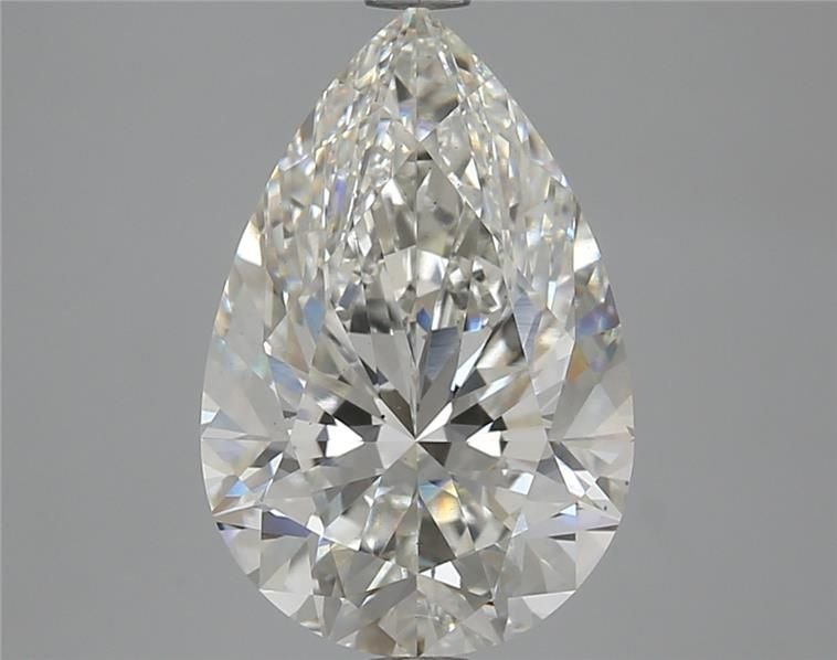 4.05ct H VS2 Rare Carat Ideal Cut Pear Lab Grown Diamond