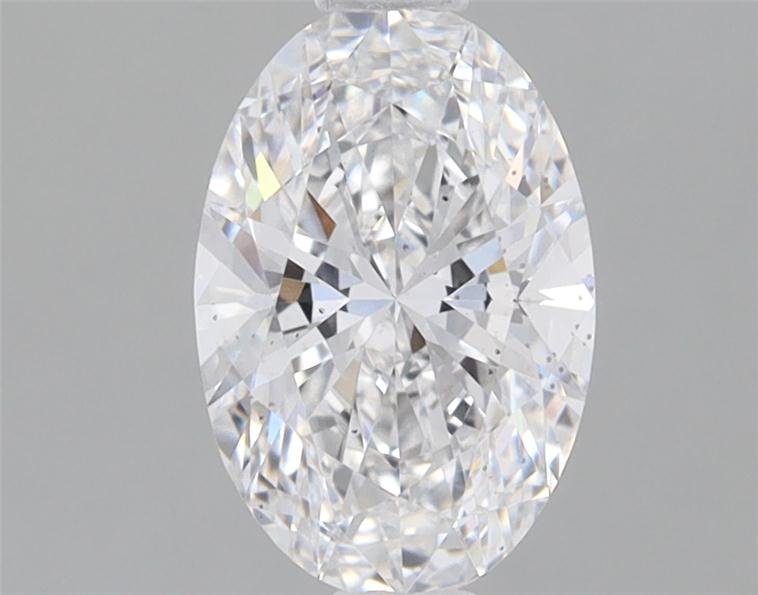 0.91ct F SI1 Rare Carat Ideal Cut Oval Lab Grown Diamond