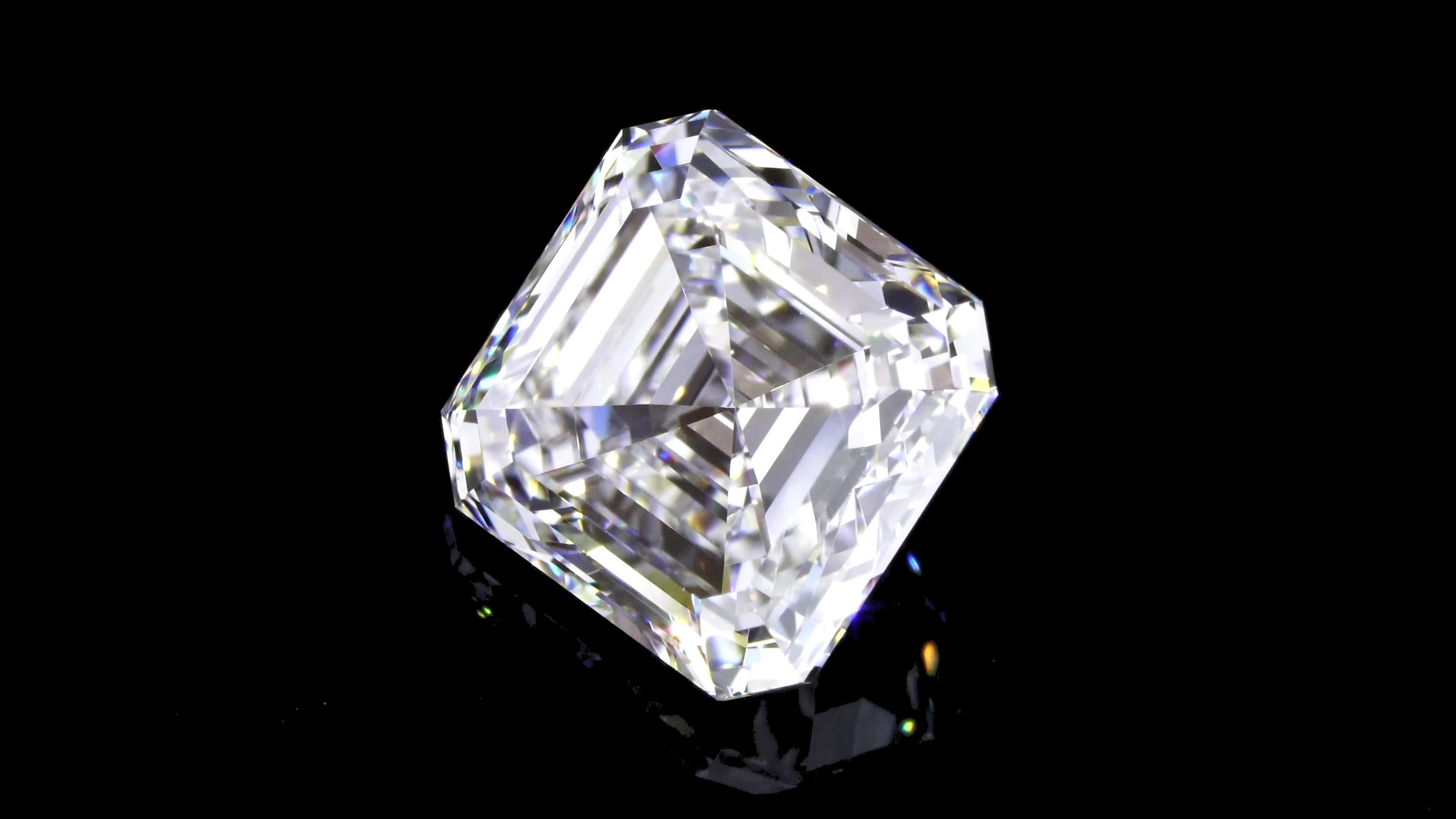 5.05ct D FL Rare Carat Ideal Cut Asscher Diamond