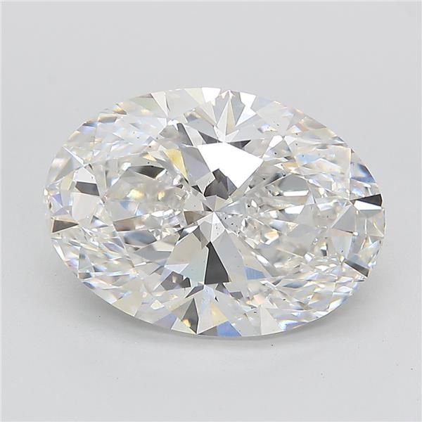 5.03ct F VS2 Rare Carat Ideal Cut Oval Lab Grown Diamond