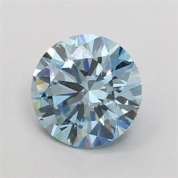 1.50 Ct. Fancy Vivid Blue Round Lab Diamond