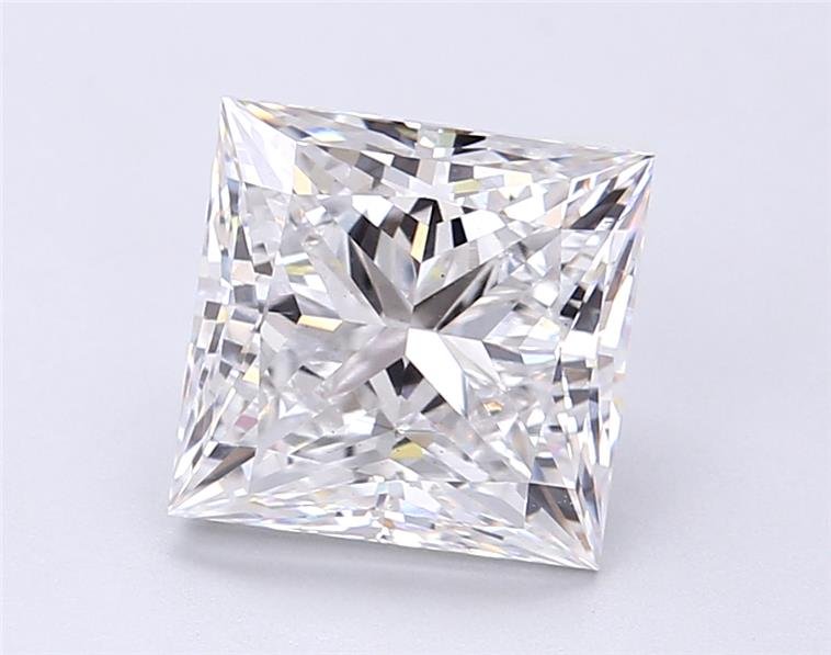 3.53ct E VS2 Rare Carat Ideal Cut Princess Lab Grown Diamond
