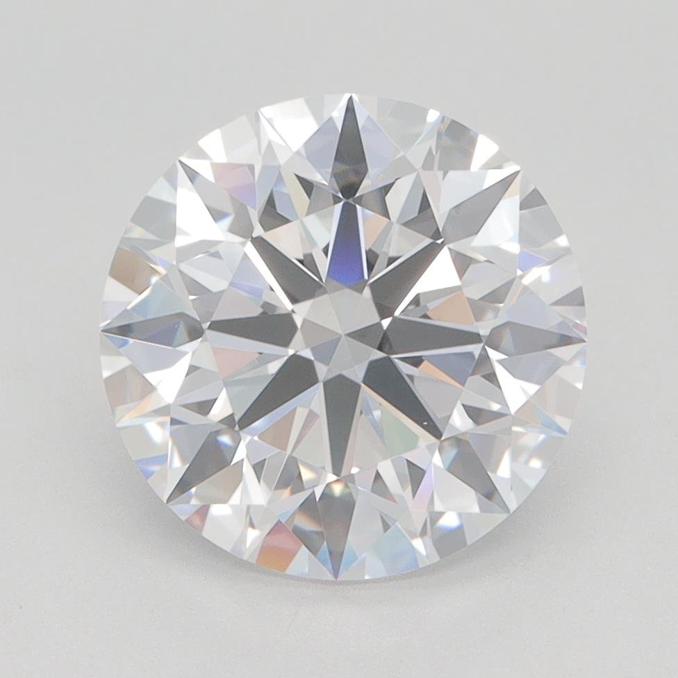 3.03ct D VVS2 Rare Carat Ideal Cut Round Lab Grown Diamond