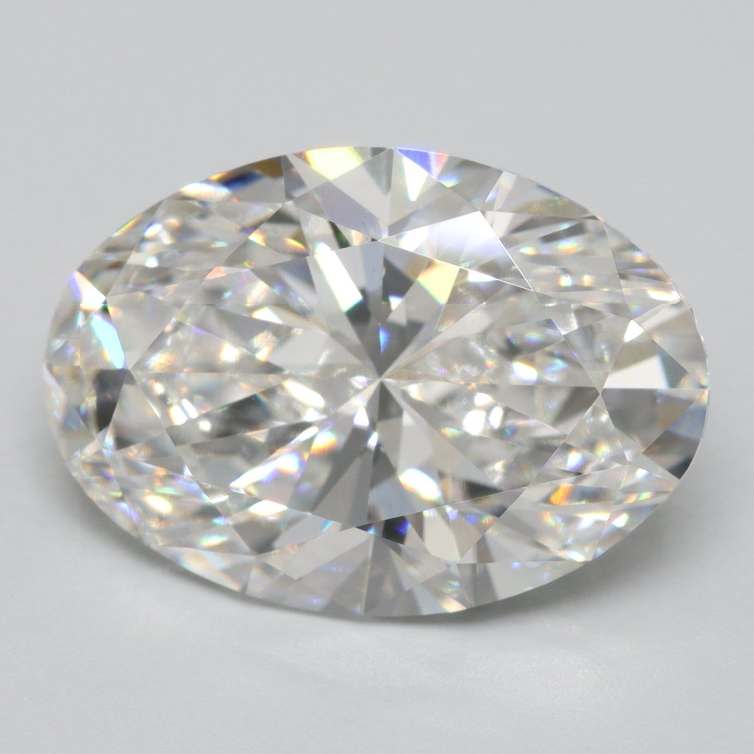 4.77ct F VVS2 Rare Carat Ideal Cut Oval Lab Grown Diamond