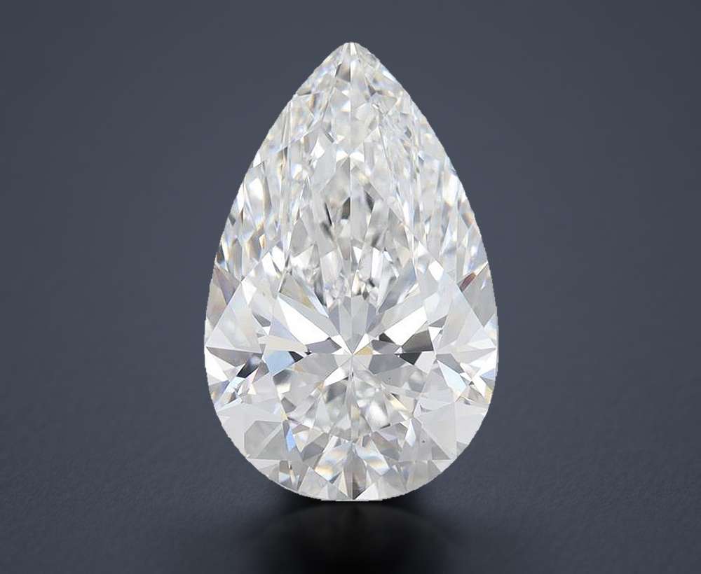6.65 Carat Pear Lab Diamond