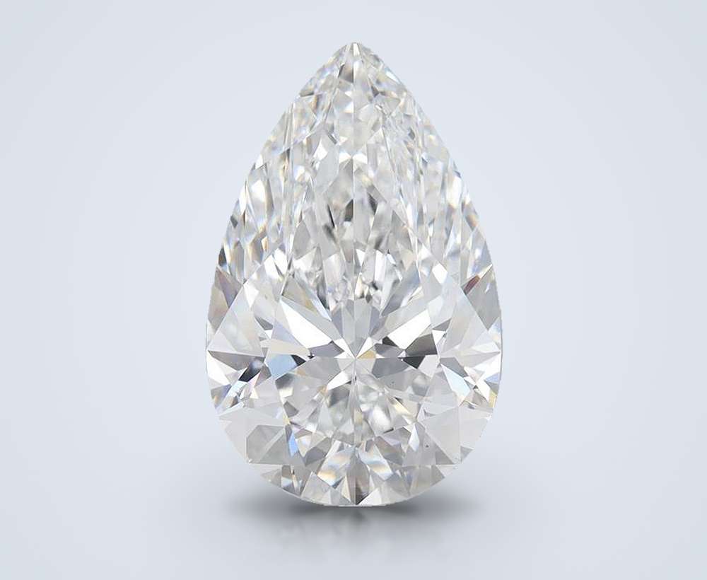 6.65 Carat Pear Lab Diamond