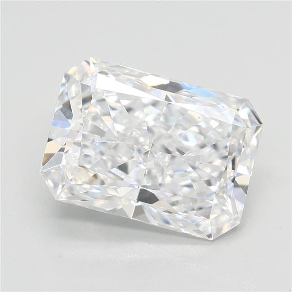 3.09ct E VS1 Rare Carat Ideal Cut Radiant Lab Grown Diamond