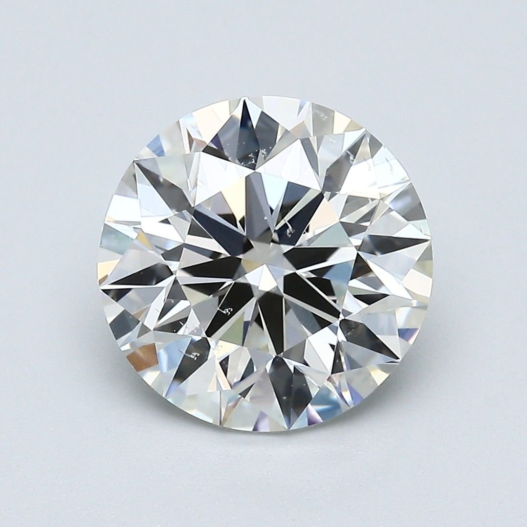 4.02ct I SI1 Rare Carat Ideal Cut Round Diamond