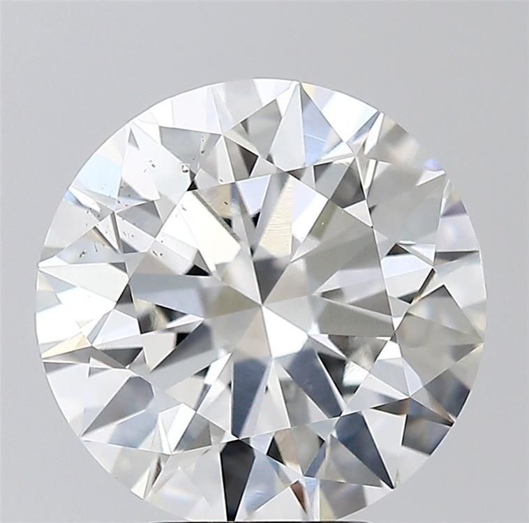 5.00ct I SI2 Rare Carat Ideal Cut Round Diamond