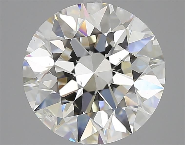4.01ct I SI2 Rare Carat Ideal Cut Round Diamond