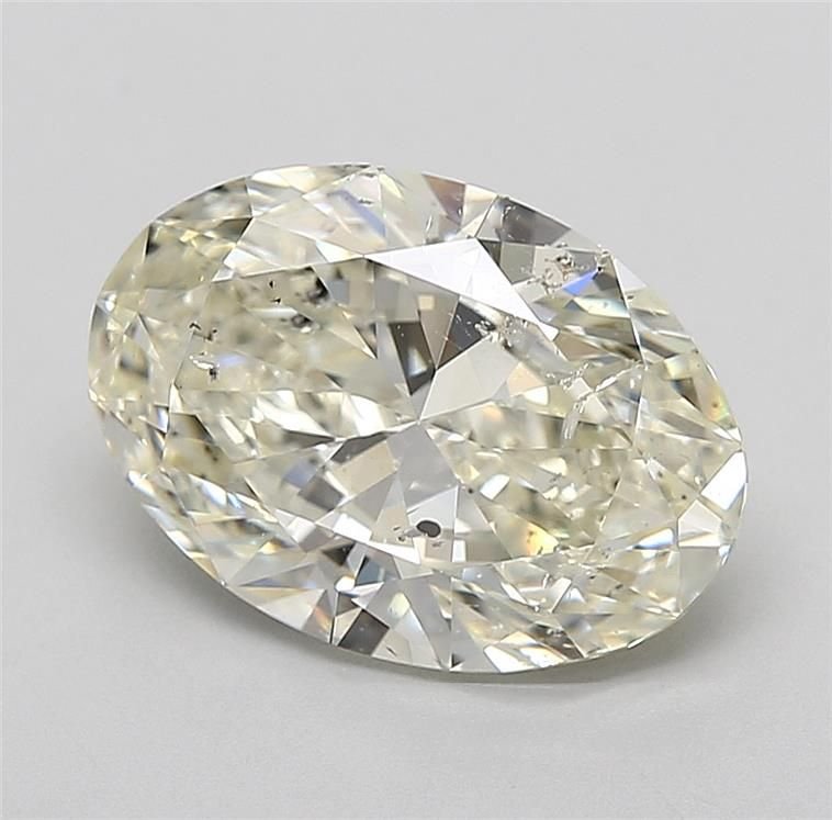 4.01ct K SI2 Rare Carat Ideal Cut Oval Diamond