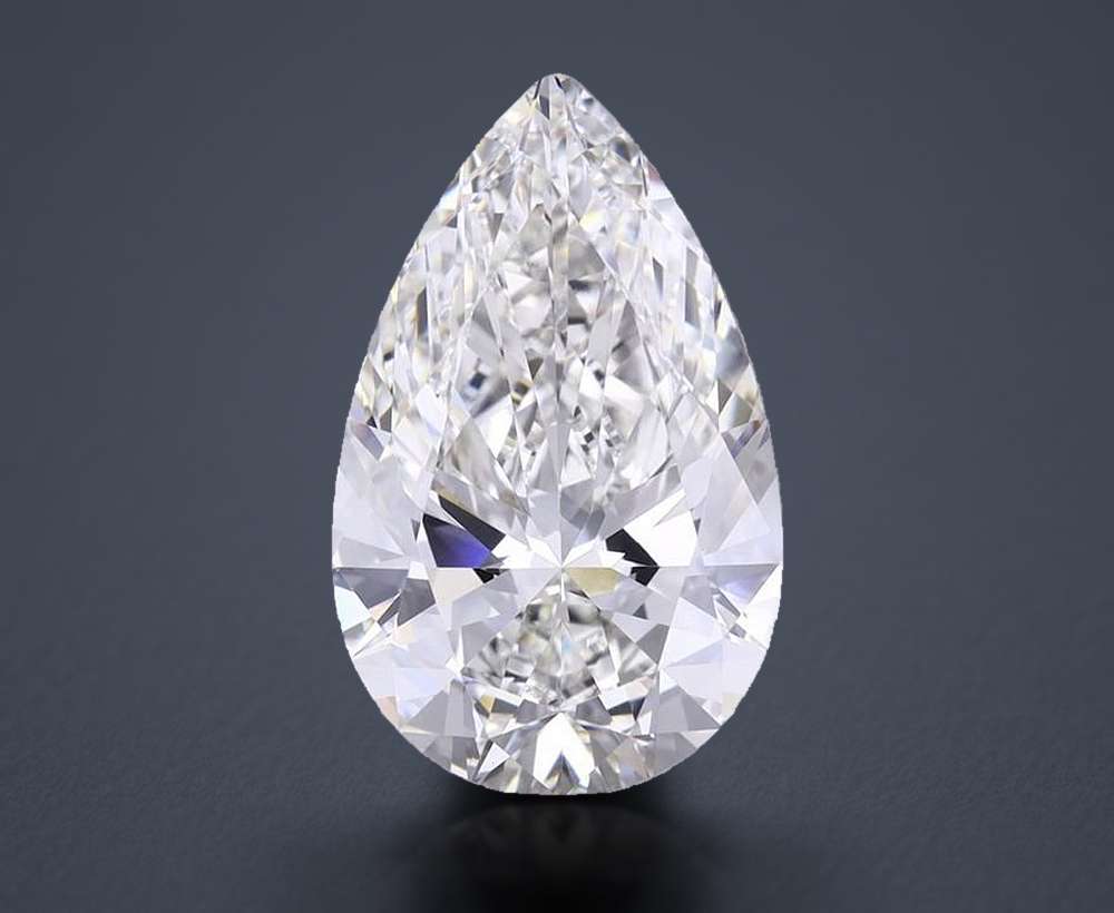 5.55 Carat Pear Lab Diamond
