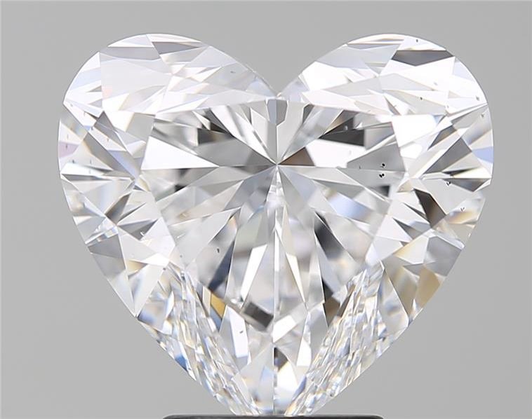 5.02ct D SI1 Rare Carat Ideal Cut Heart Diamond