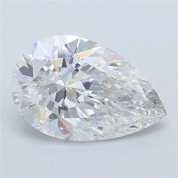 0.92ct F SI1 Rare Carat Ideal Cut Pear Lab Grown Diamond