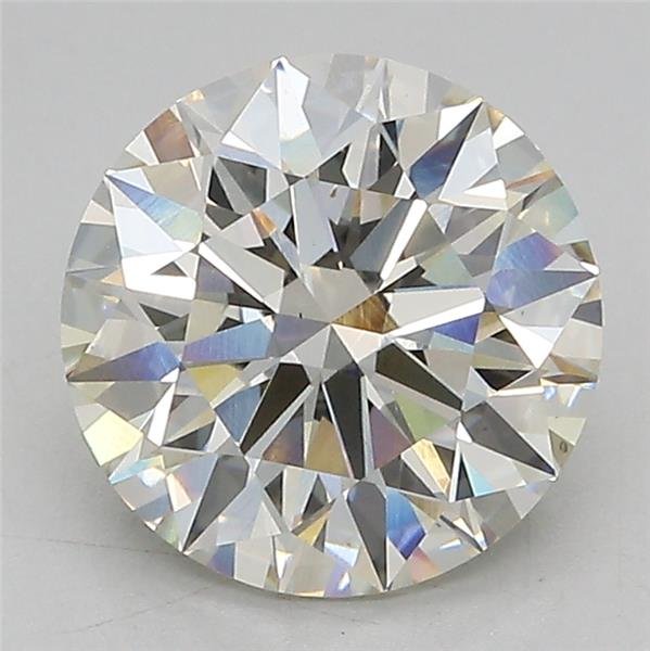 3.02ct J VS2 Rare Carat Ideal Cut Round Lab Grown Diamond