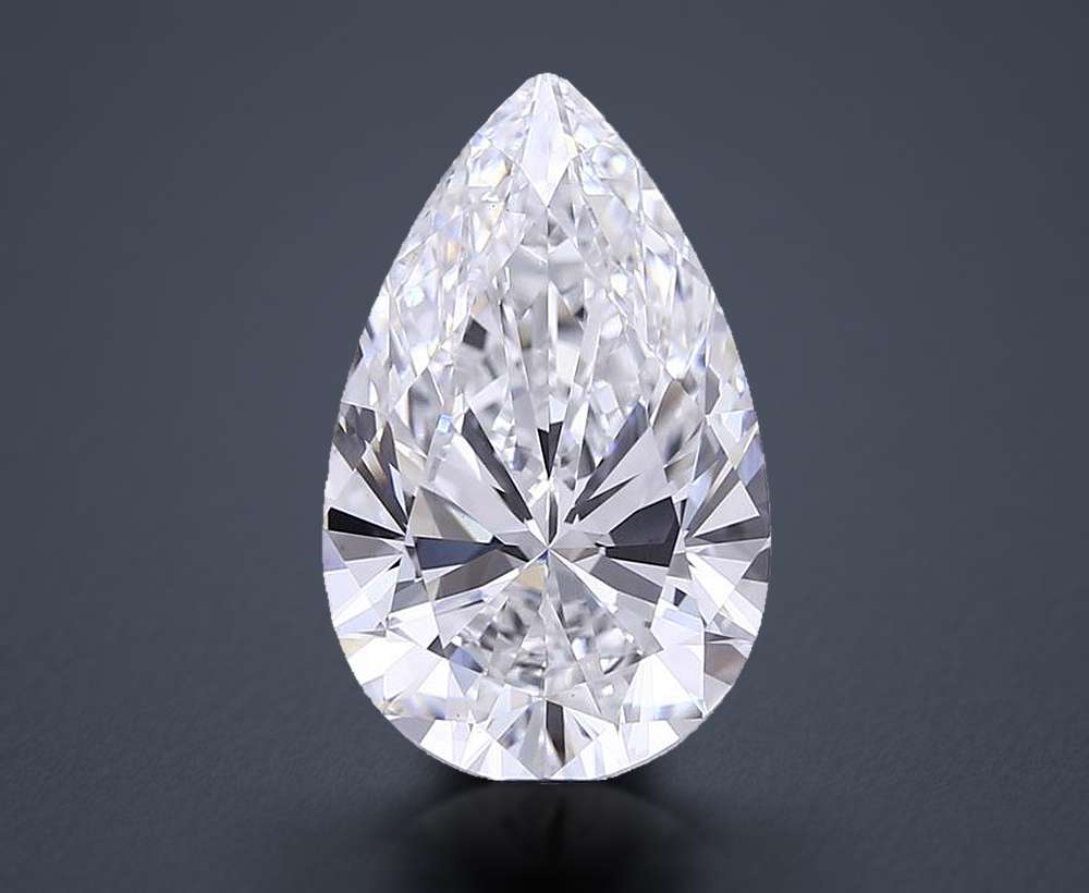 6.50 Carat Pear Lab Diamond