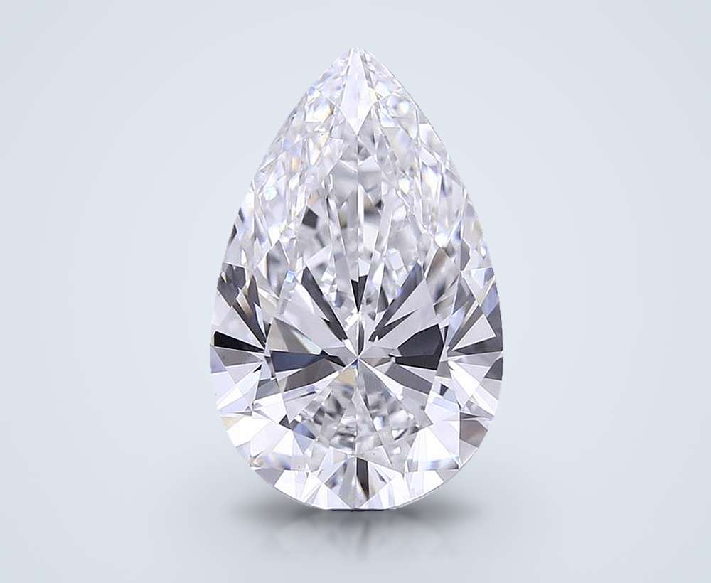 6.50 Carat Pear Lab Diamond