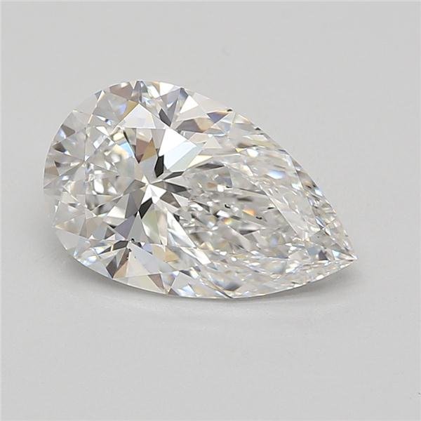 3.07ct E VS2 Rare Carat Ideal Cut Pear Lab Grown Diamond