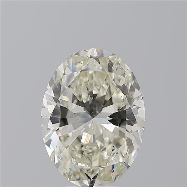 5.01ct K SI2 Rare Carat Ideal Cut Oval Diamond
