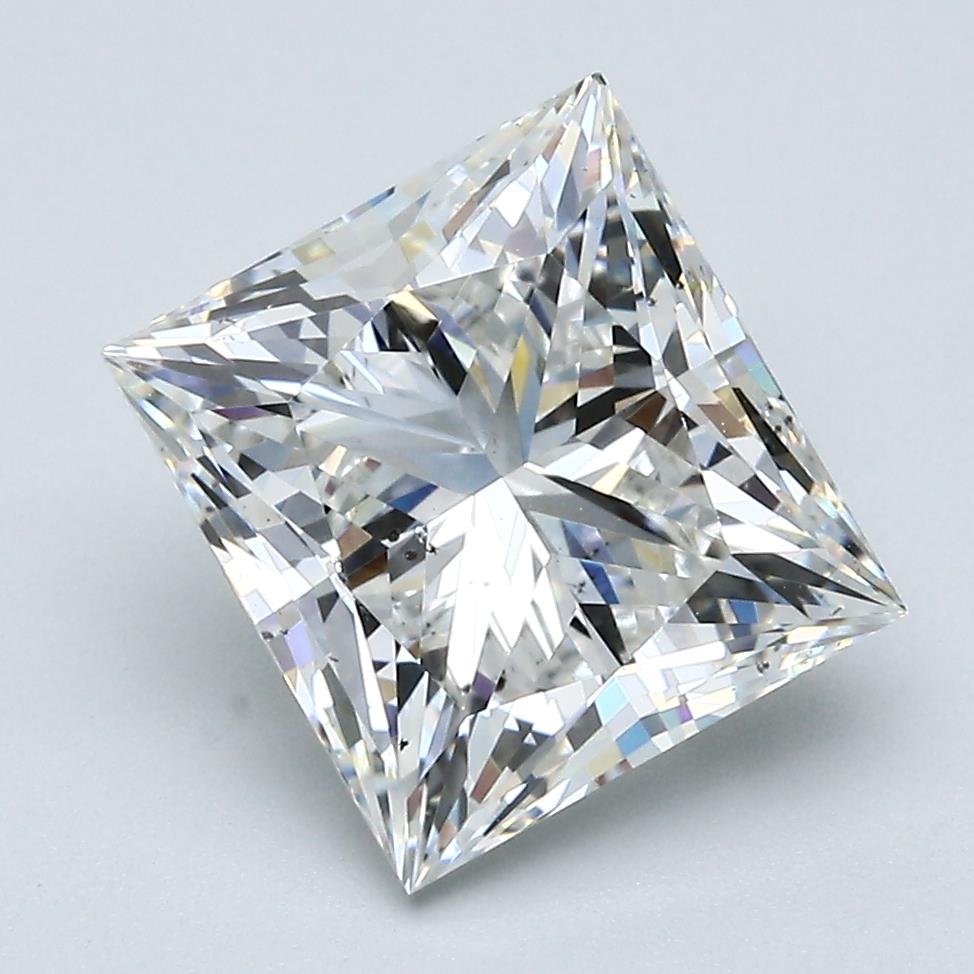 4.30ct H SI1 Good Cut Princess Diamond