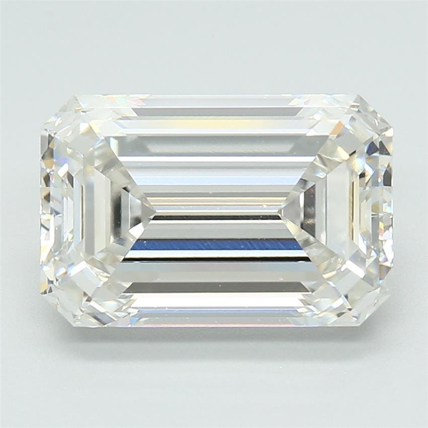 5.09ct G VVS2 Excellent Cut Emerald Lab Grown Diamond
